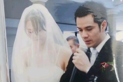 Roby Tremonti menunjukkan dokumentasi pernikahan yang diklaim sah secara Katolik pada 2011. Foto: TikTok @zez.clipp