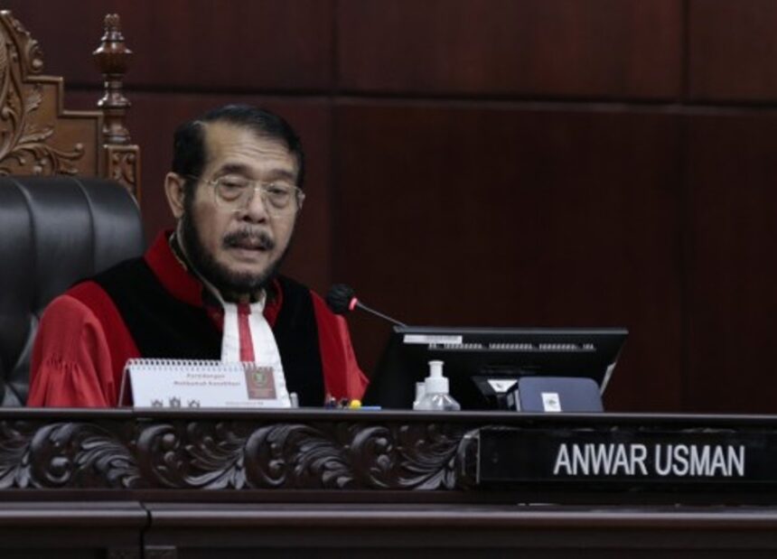 Hakim MK Anwar Usman. Foto: dok. MK