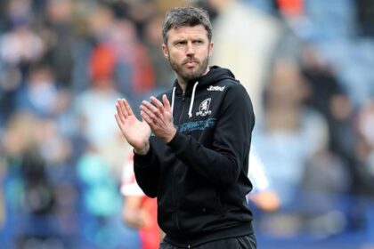 Michael Carrick saat masih menjadi manajer Middlesbrough. Foto: Middlesbrough Official