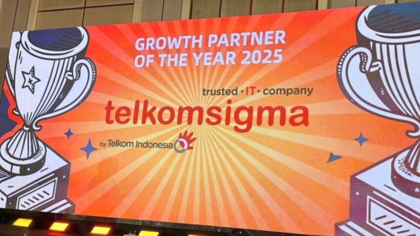 Perkuat Peran sebagai Mitra Strategis, Telkomsigma Raih “Growth Partner of the Year 2025” dari Alibaba Cloud. Foto: Telkom Indonesia