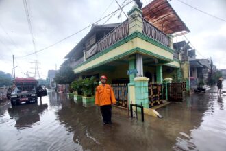 Kondisi genangan di Reni Jaya, Pamulang Barat. (Ist)