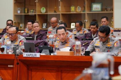 Kapolri Jenderal Pol Listyo Sigit Prabowo saat RDP dengan Komisi III DPR. Foto: Polri