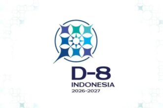 Logo Keketuaan Indonesia di D-8. Foto: Komdigi