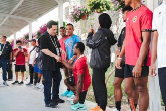 Menpora Erick Thohir memberi dukungan kepada seluruh atlet para games Indonesia Rabu (21/1/2026) siang.(foto:Andre/kemenpora.go.id)
