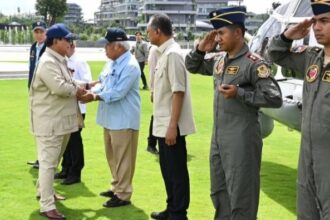 Presiden Prabowo ketika meninjau IKN. Foto : Ist