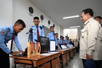 Presiden Prabowo Subianto di sela-sela peresmian SMA Taruna Nusantara Kampus Malang, Jawa Timur, Selasa (13/1/2026). Foto: Setneg