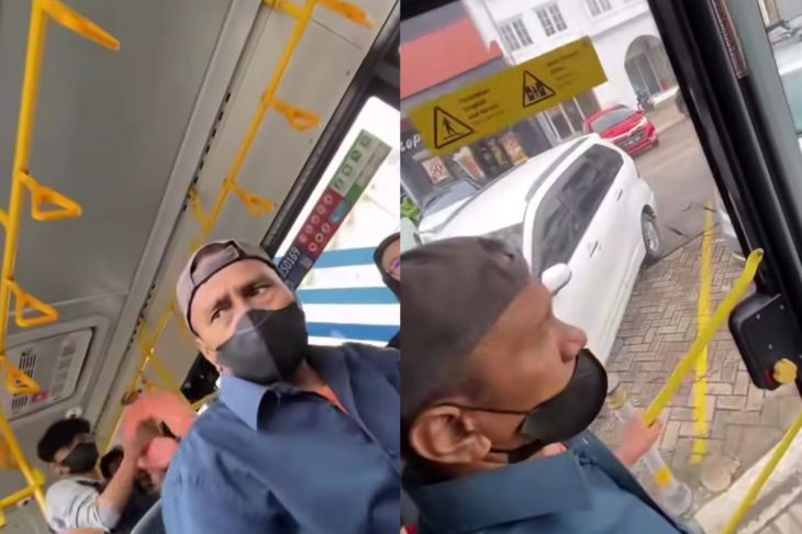 Seorang penumpang perempuan mengaku mengalami pelecehan seksual saat menggunakan bus TransJakarta rute Balai Kota Pantai Maju. Foto: Tangkap layar IG @fakta.indo