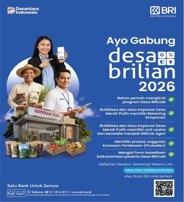 BRI Kembali Gelar Program Desa BRILiaN 2026, Perkuat Implementasi Asta Cita Melalui Pemberdayaan Ekonomi Desa 2 0f8ea192 7868 4084 8435 3d2dd97e1fa7