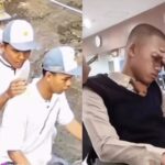 Seorang siswa SMK mengalami luka parah di mata usai diduga disiram air keras oleh tiga pelajar SMA. Foto: Tangkapan layar Instagram @info.negri