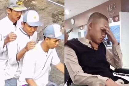 Seorang siswa SMK mengalami luka parah di mata usai diduga disiram air keras oleh tiga pelajar SMA. Foto: Tangkapan layar Instagram @info.negri