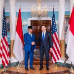 Menlu Ri dan timpalannya dari AS melakukan pertemuan bilateral pada Kamis (19/02/2026). Foto: Dpk Kemlu RI