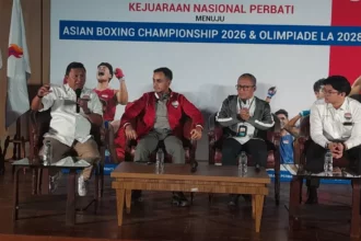 Dari kiri ke kanan: Hengky Silatang, Ray Zulham Farras Nugraha, Budi Ariyanto Muslim dan Sultan Sapta. (Dok-perbati)