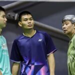 Pelatih nasional Malaysia, Herry Iman Pierngadi (tengah), saat latihan di Akademi Bulu Tangkis Malaysia, Bukit Kiara, pekan lalu. Foto: HARI ANGGARA/NST