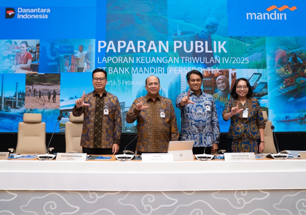 Paparan Publik Laporan Keuangan Triwulan IV/2025 PT Bank Mandiri (Persero) Tbk. Foto: Dok Bank Mandiri