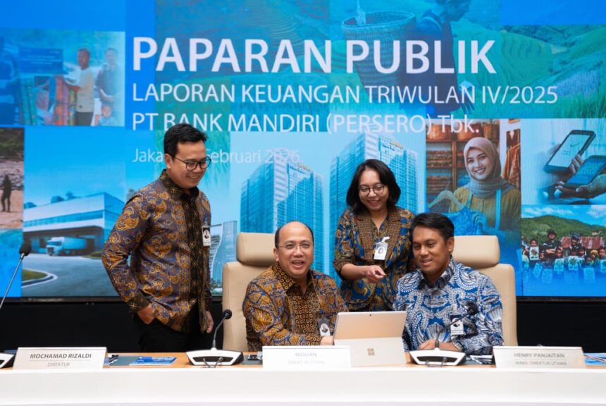 Paparan Publik Laporan Keuangan Triwulan IV/2025 PT Bank Mandiri (Persero) Tbk. Foto: Dok Bank Mandiri