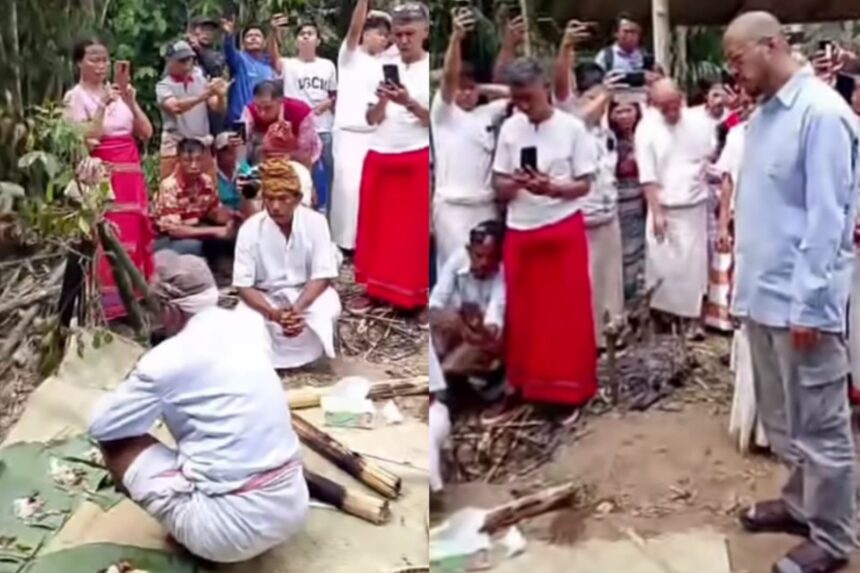 Pandji Pragiwaksono menjalani sidang adat Toraja buntut candaannya soal budaya setempat. Ia dijatuhi sanksi adat berupa denda satu ekor babi dan lima ekor ayam, serta mengikuti ritual permohonan maaf kepada leluhur. Foto: IG @medsoszone