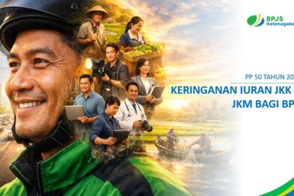 KERINGANAN: Ilustrasi keringanan iuran untuk pekerja informal. (foto BPJS Ketenagakerjaan)