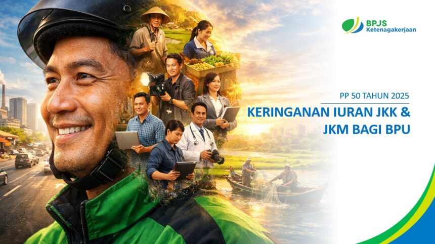 KERINGANAN: Ilustrasi keringanan iuran untuk pekerja informal. (foto BPJS Ketenagakerjaan)