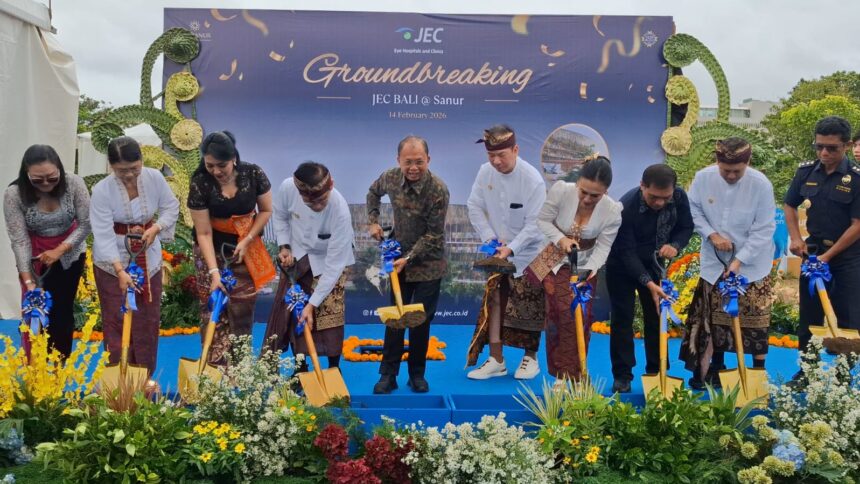 JEC Eye Hospitals and Clinics menggelar groundbreaking pembangunan JEC BALI @ Sanur di Kawasan Ekonomi Khusus (KEK) Sanur, Bali.