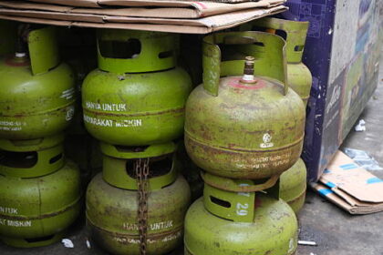 Ilustrasi, Stok gas LPG 3 kg. Foto: Istock @wisely