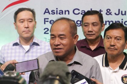 Amir Yanto saat jumpa pers di JCC Senayan, Kamis 19 Februari 2026