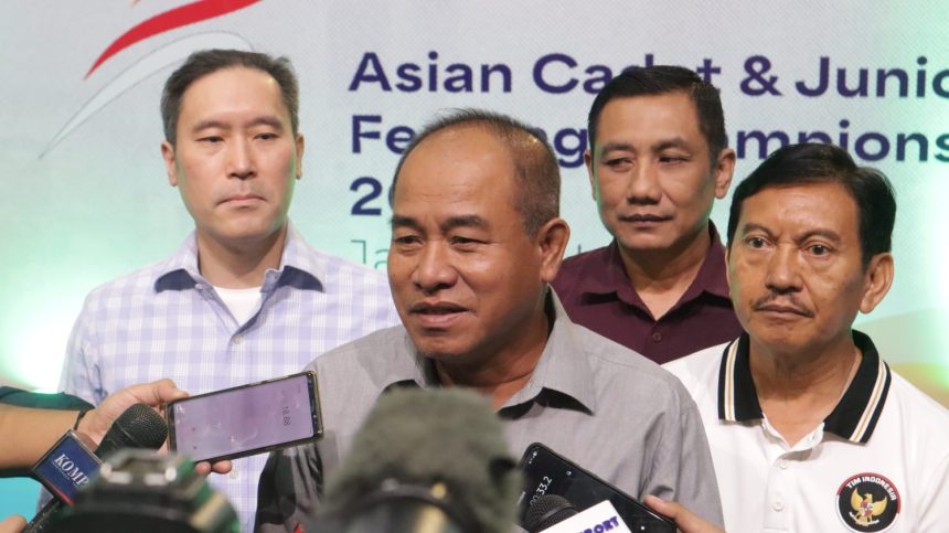 Amir Yanto saat jumpa pers di JCC Senayan, Kamis 19 Februari 2026