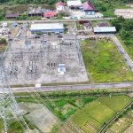 Tampilan udara Gardu Induk (GI) 150 kV Tapak Tuan yang telah beroperasi di Aceh Selatan. Foto: Dok PLN