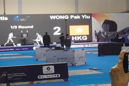 Kejuaraan Anggar Kadet dan Junior Asia 2026, Hongkong  tak Terbendung 