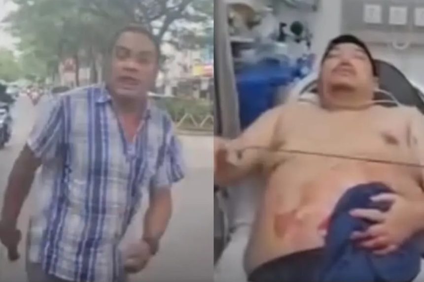 Seorang advokat bernama Bastian Sori mengalami luka serius setelah diduga ditusuk saat mempertahankan mobilnya dari penarikan paksa. Foto: IG @medsoszone