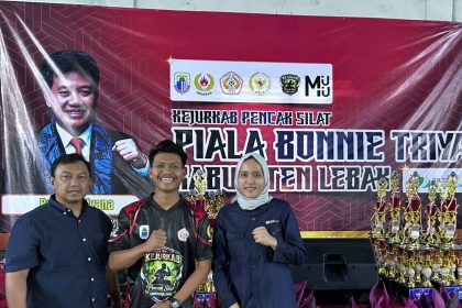 Penyelenggaraan Kejuaraan Pencak Silat Piala Bonnie Triyana Kabupaten Lebak, Banten. Foto: BPJS Ketenagakerjaan