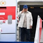 Prabowo Subianto bertolak ke AS. Foto BPMI Setpres