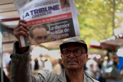 Ali Akbar, penjual surat kabar di kawasan Saint-Germain-des-Pres, Paris, Prancis. Foto: Instagram @aliakbar_sgdp