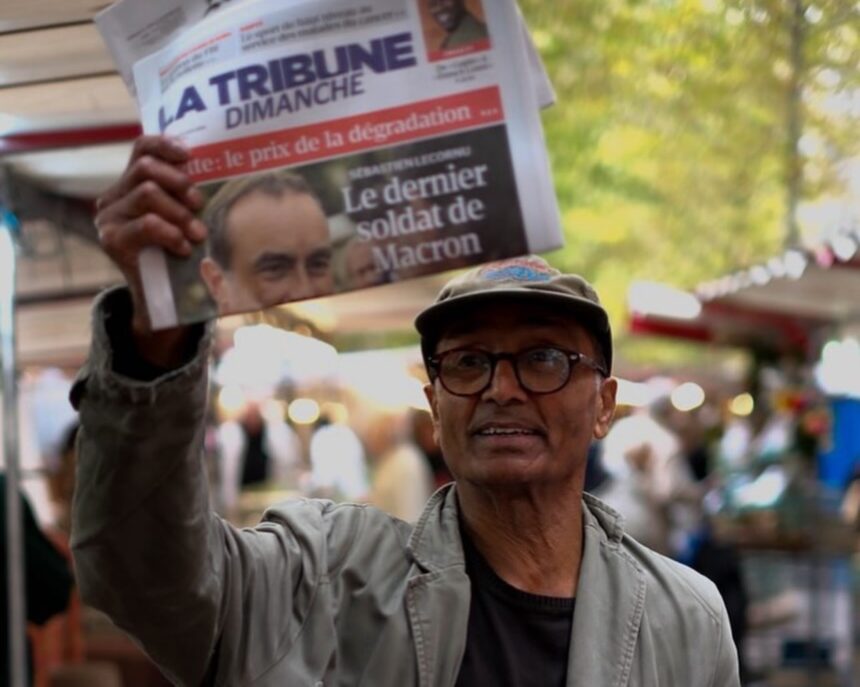 Ali Akbar, penjual surat kabar di kawasan Saint-Germain-des-Pres, Paris, Prancis. Foto: Instagram @aliakbar_sgdp
