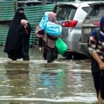 Banjir Rob Terjang Desa Tanjung Pasir Kecamatan Teluknaga, Kabupaten Tangerang