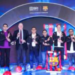 Peluncuran BRI Debit FC Barcelona di Grand Atrium Mall Kota Kasablanka sebagai kickoff kolaborasi BRI dan FC Barcelona, Sabtu (14/2/2026). Foto: Dok BRI