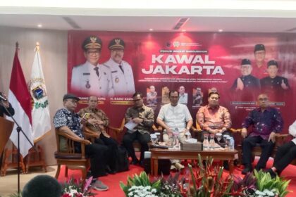 Ketua Fraksi PDIP DPRD DKI, Pantas Nainggolan saat sambutan. Foto: Sofian/ipol.id