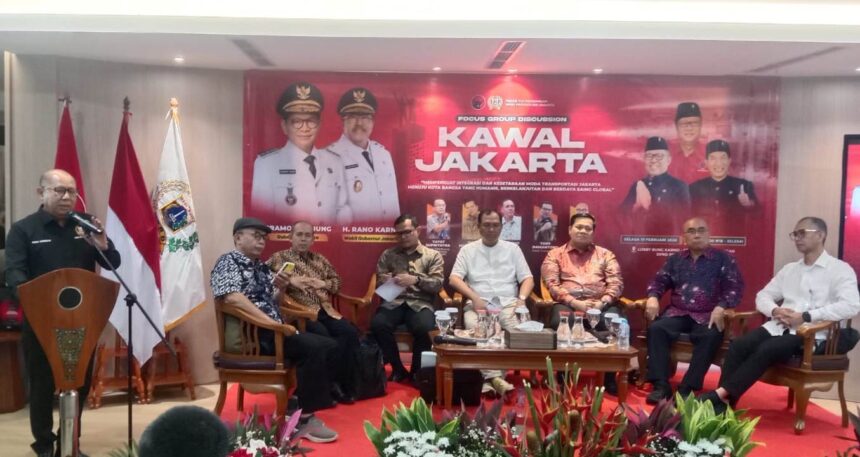 Ketua Fraksi PDIP DPRD DKI, Pantas Nainggolan saat sambutan. Foto: Sofian/ipol.id