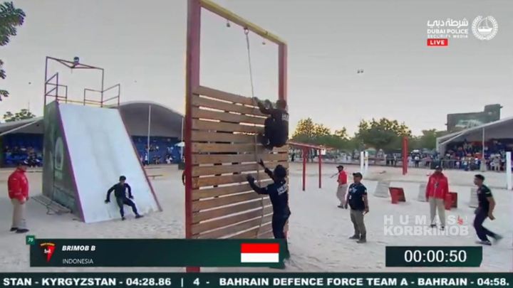 Korps Brimob Polri menuntaskan rangkaian pertandingan pada hari terakhir ajang bergengsi UAE SWAT Challenge Dubai 2026