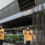 Proses pemotongan tong monorel di kawasan Rasuna Said, Jakarta Selatan.(foto istimewa)