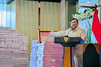 Presiden Prabowo pada acara di Kejaksaan Agung. Foto : Ist