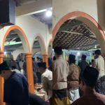 Suasana salat tarawih 23 rakaat yang berlangsung sekitar enam menit di Pondok Pesantren Al-Quraniyah, Desa Dukuh Jati, Kecamatan Krangkeng, Kabupaten Indramayu, Sabtu (21/2/2026) malam. Foto: TikTok @jember24jam_