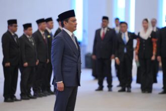 Thomas AM Djiwandono dilantik sebagai Deputi Gubernur Bank Indonesia, Senin (9/2/2026). Foto: Bank Indonesia