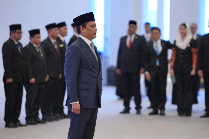 Thomas AM Djiwandono dilantik sebagai Deputi Gubernur Bank Indonesia, Senin (9/2/2026). Foto: Bank Indonesia