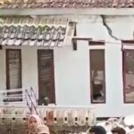 Fenomena gerakan tanah rusak ratusan rumah di Kecamatan Bantargadung, Kabupaten Sukabumi, Jawa Barat. Foto: dok BNPB