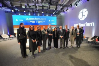 Menteri Pariwisata RI, Widiyanti Putri di ITB Berlin (paling kiri). Foto: Dok Humas