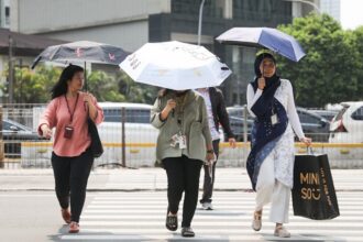 Cuaca panas di Jakarta. Foto Ist