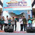 Tempo Scan kembali menghadirkan program Mudik Gratis bertema “Mudik Sepenuh Hati 100% Indonesia dari Generasi ke Generasi Bersama Membangun Negeri”. (dok. Tempo Scan).