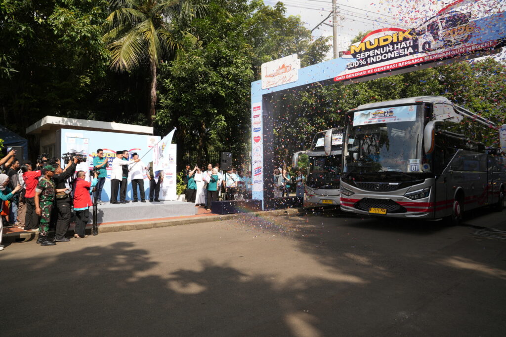 Tempo Scan kembali menghadirkan program Mudik Gratis bertema “Mudik Sepenuh Hati 100% Indonesia dari Generasi ke Generasi Bersama Membangun Negeri”. (dok. Tempo Scan).
