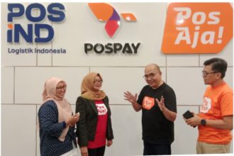 (Kiri ke Kanan) Yustina Widowati VP Corcomm, Helly S Halimah SVP Retail Business, Prasabri Pesti Dir Business Development & Portfolio Management, Iwan Gunawan SVP Corsec. Foto: Yudha Krastawan)
