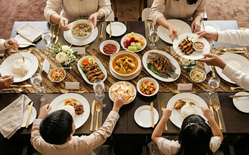 Sunlake Waterfront Resort & Convention menghadirkan promo spesial Halal Bihalal Package, yang menawarkan pengalaman bersantap dengan pilihan menu khas dari berbagai negara dalam suasana hotel yang nyaman dan elegan. (istimewa/dok. Sunlake Waterfront Resort & Convention).